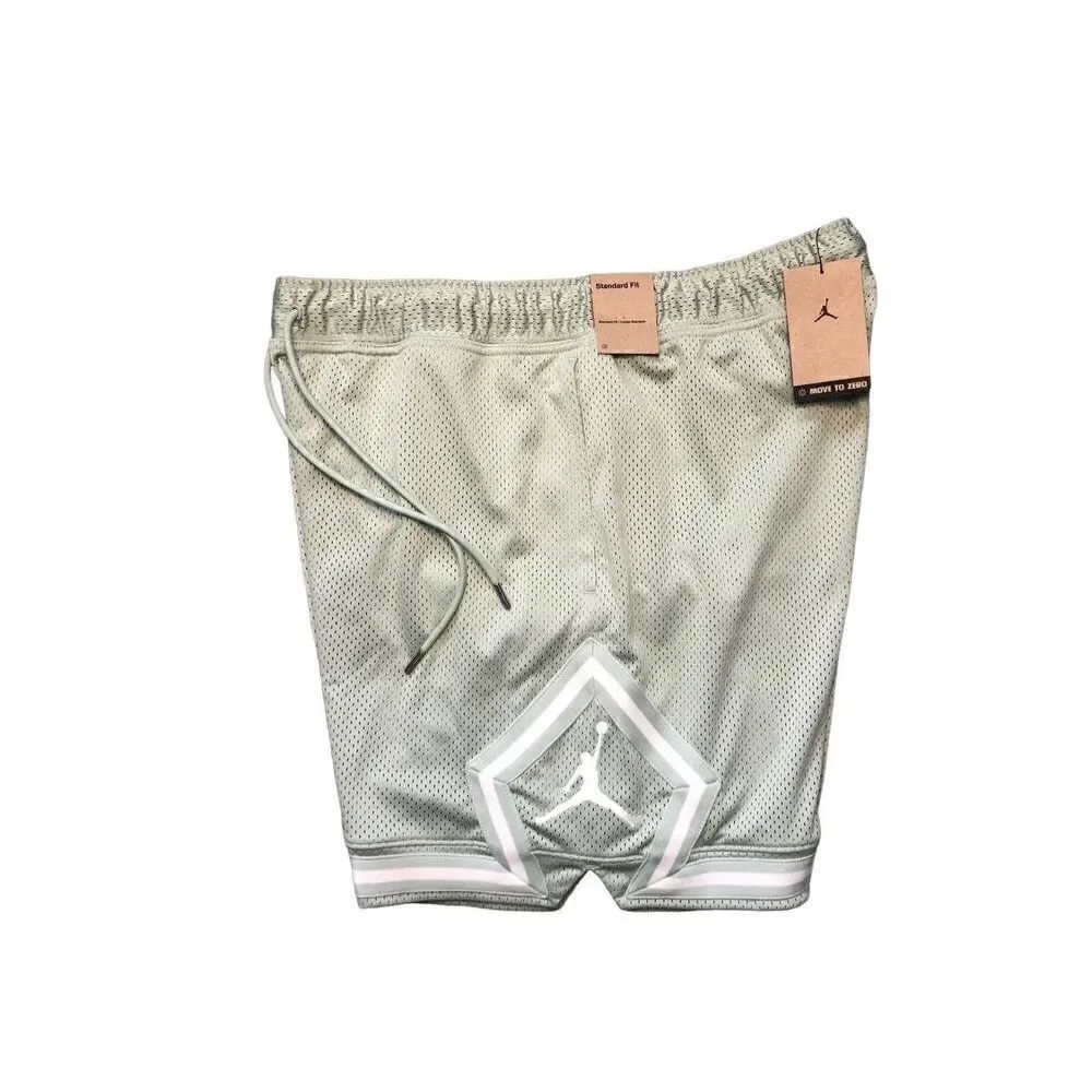 Jordan Essentials Men's Diamond Mesh Shorts Mint Green Size XL